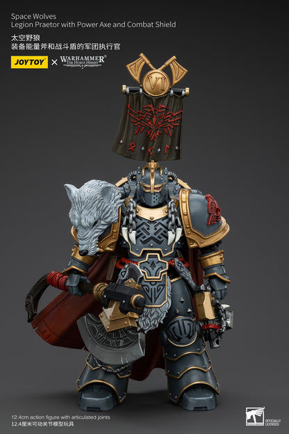 JOYTOY WH 40K SPACE WOLVES PRAETOR POWER AXE 1/18 AF