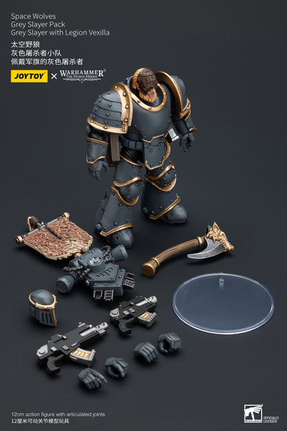 JT WH40K SPACE WOLVES GREY SLAYER PACK VEXILLA 1/18 AF