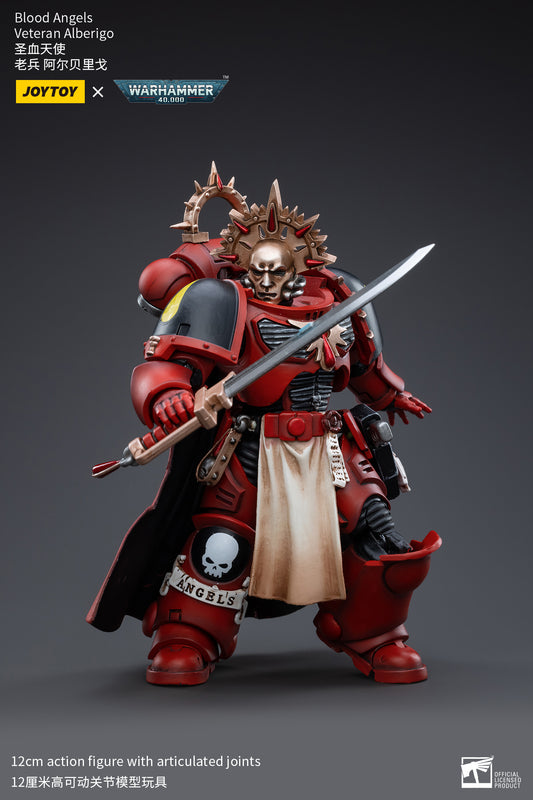 JOYTOY WH 40K BLOOD ANGELS VETERAN ALBERIGO 1/18 FIG