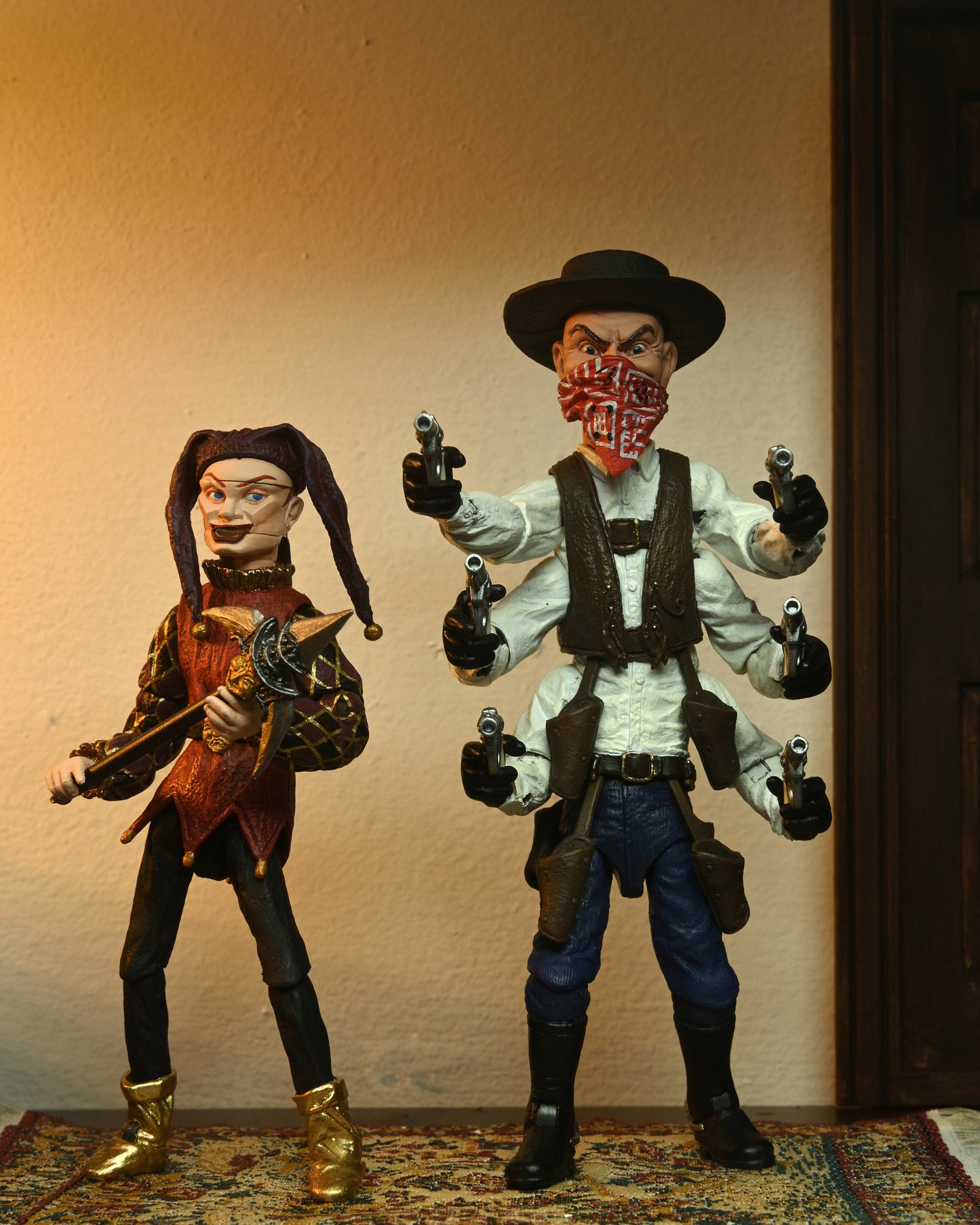 PUPPET MASTERS ULT SIX-SHOOTER & JESTER 2 PK 7IN AF