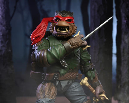 Teenage Mutant Ninja Turtles X Um Ult Raphael Wolfman 7in Action Figure