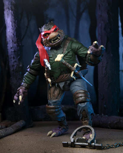 Teenage Mutant Ninja Turtles X Um Ult Raphael Wolfman 7in Action Figure