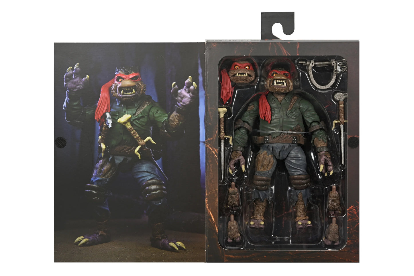 Teenage Mutant Ninja Turtles X Um Ult Raphael Wolfman 7in Action Figure