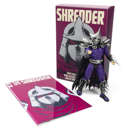Teenage Mutant Ninja Turtles Bst Axn XL Super Shredder 8in Action Figure And Comic Set