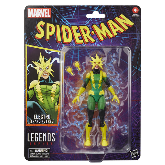 SPIDER-MAN LEGENDS RETRO FRANCINE FRYE ELECTRO 6IN AF