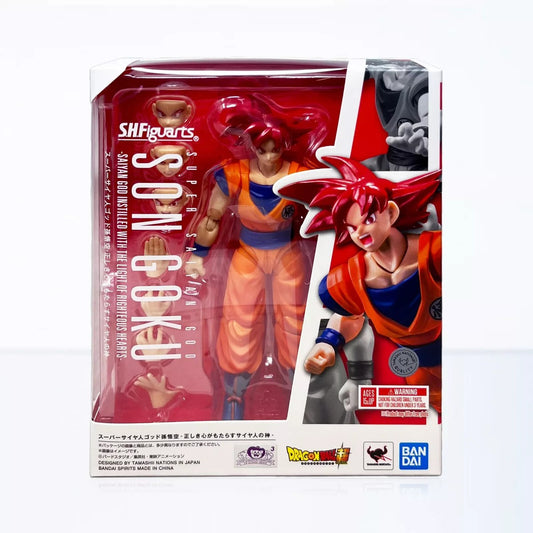 Db Super Ss God Son Goku God Of Virtue S.H.Figuarts Action Figure
