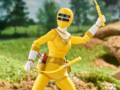 Power Rangers Lightning Collection Zeo Yellow Ranger 6-Inch Premium Collectible Action Figure Toy with Accessories