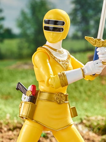 Power Rangers Lightning Collection Zeo Yellow Ranger 6-Inch Premium Collectible Action Figure Toy with Accessories