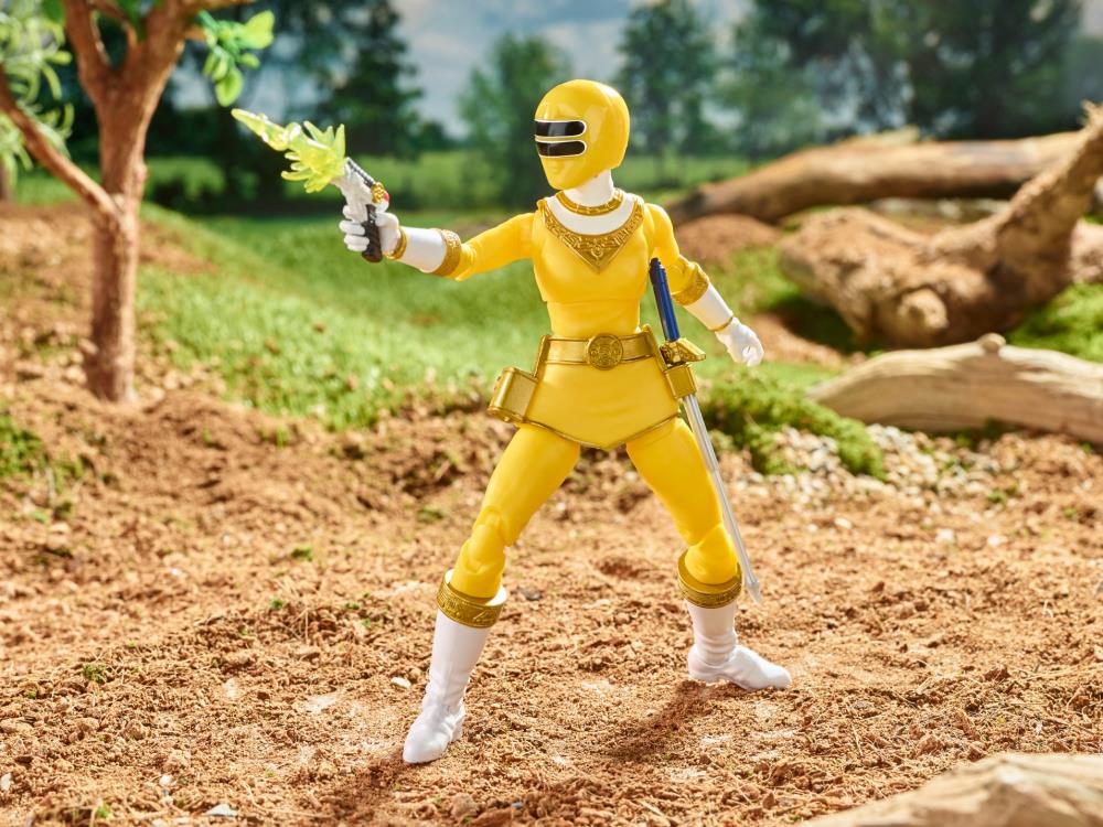 Power Rangers Lightning Collection Zeo Yellow Ranger 6-Inch Premium Collectible Action Figure Toy with Accessories