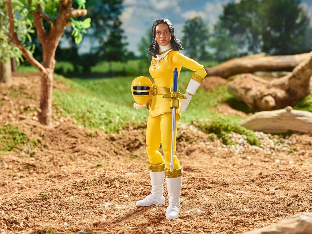 Power Rangers Lightning Collection Zeo Yellow Ranger 6-Inch Premium Collectible Action Figure Toy with Accessories