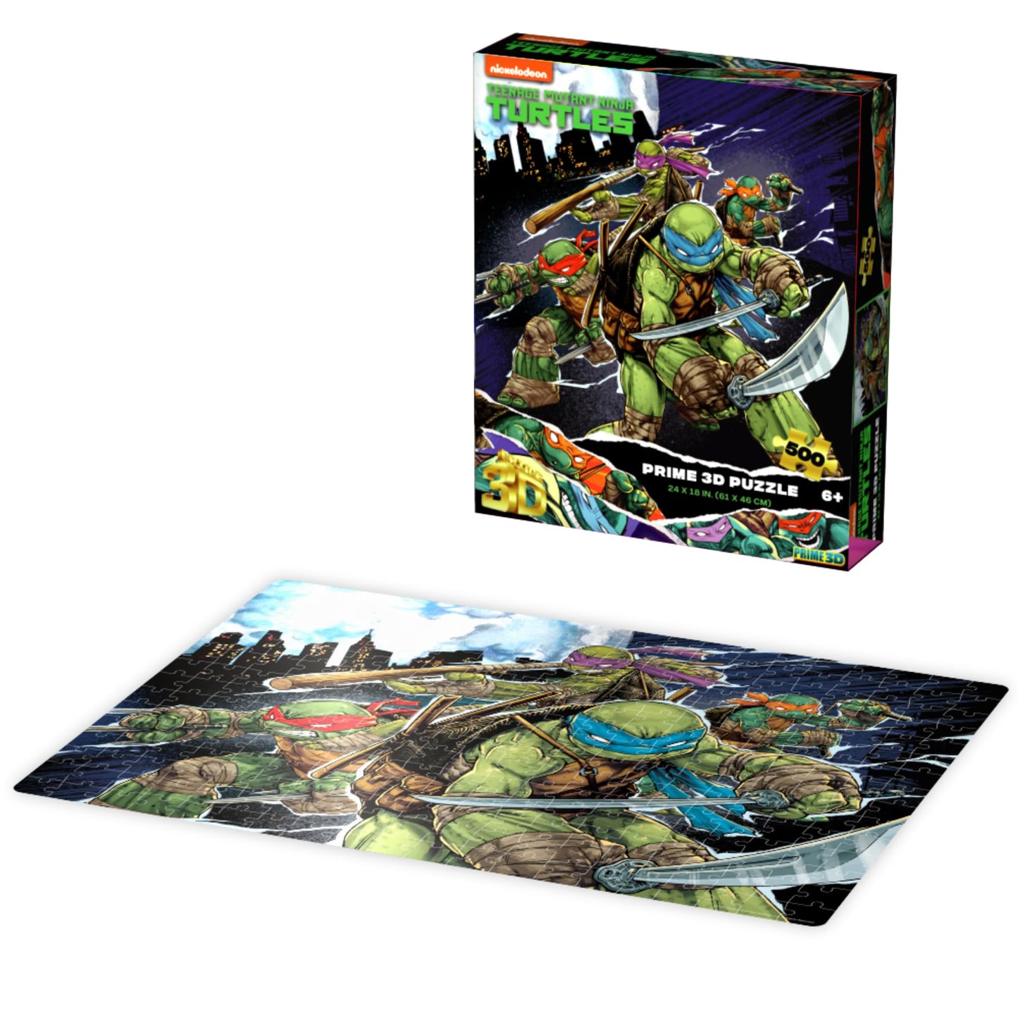 Teenage Mutant Ninja Turtles 500pc 24x18 3D Puzzle