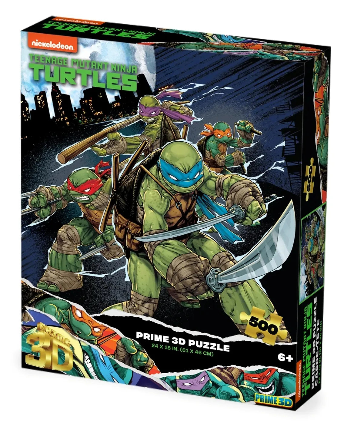Teenage Mutant Ninja Turtles 500pc 24x18 3D Puzzle