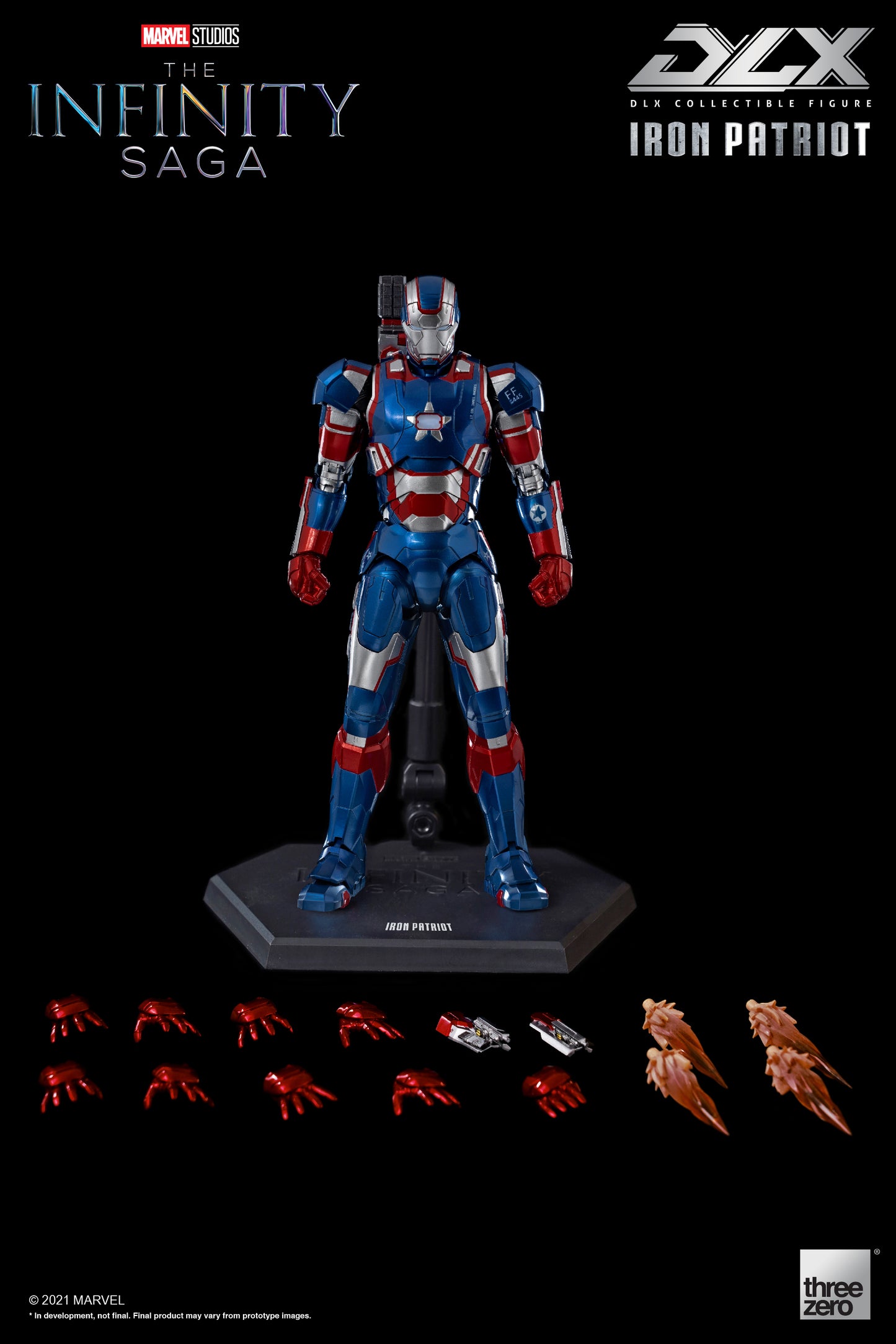 MARVEL INFINITY SAGA IRON PATRIOT DLX 1/12 SCALE AF