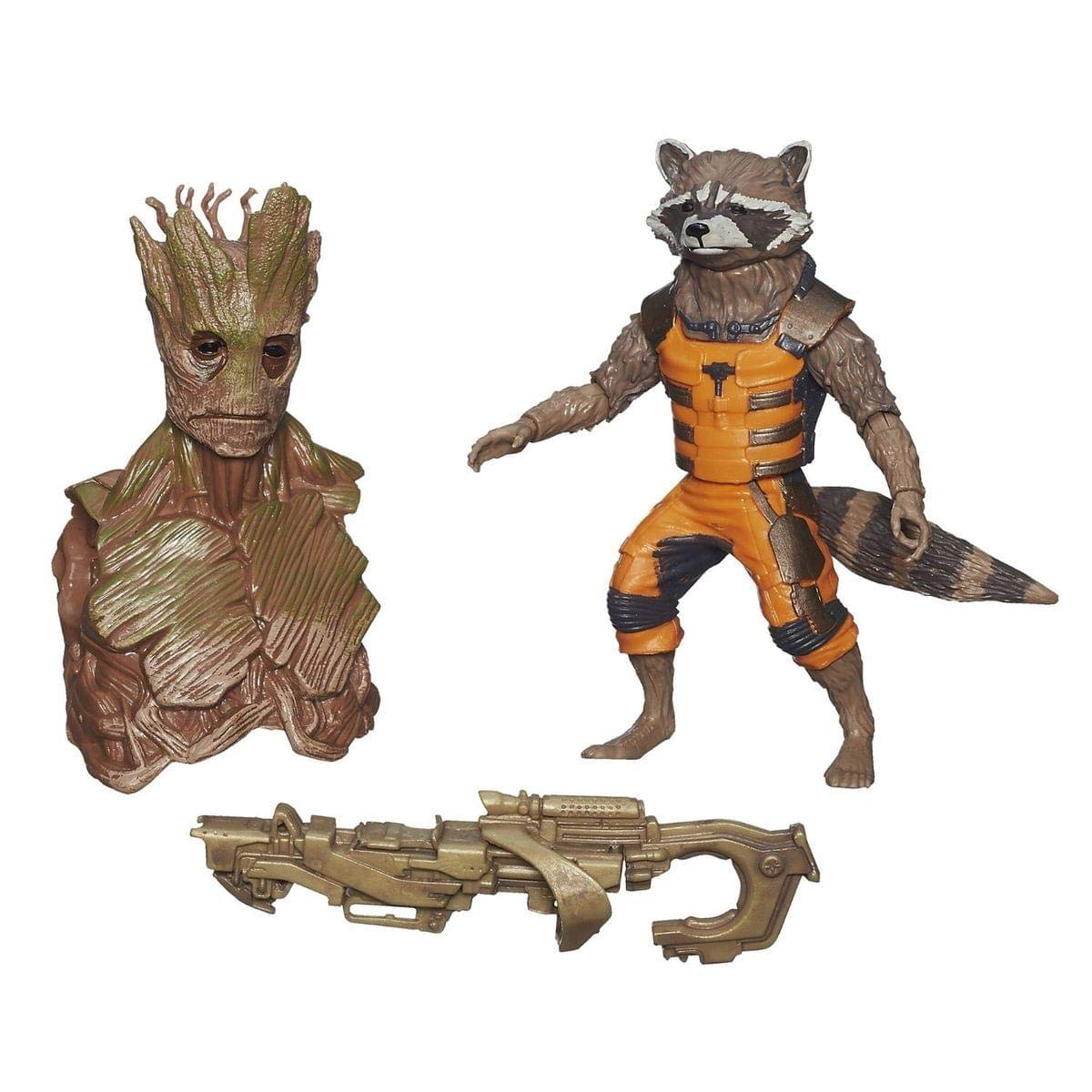 Marvel Legends Rocket Raccoon Groot Build A Figure