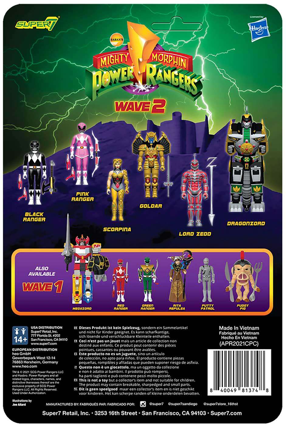 Power Rangers ReAction Wave 2 Scorpina Action Figure [Mighty Morphin']