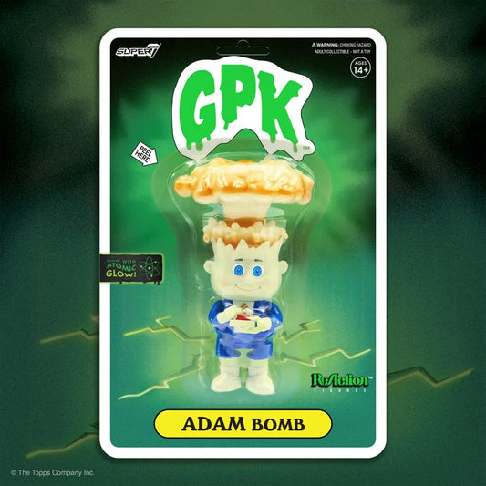 GARBAGE PAIL KIDS ADAM BOMB GLOW REACTION FIGURE