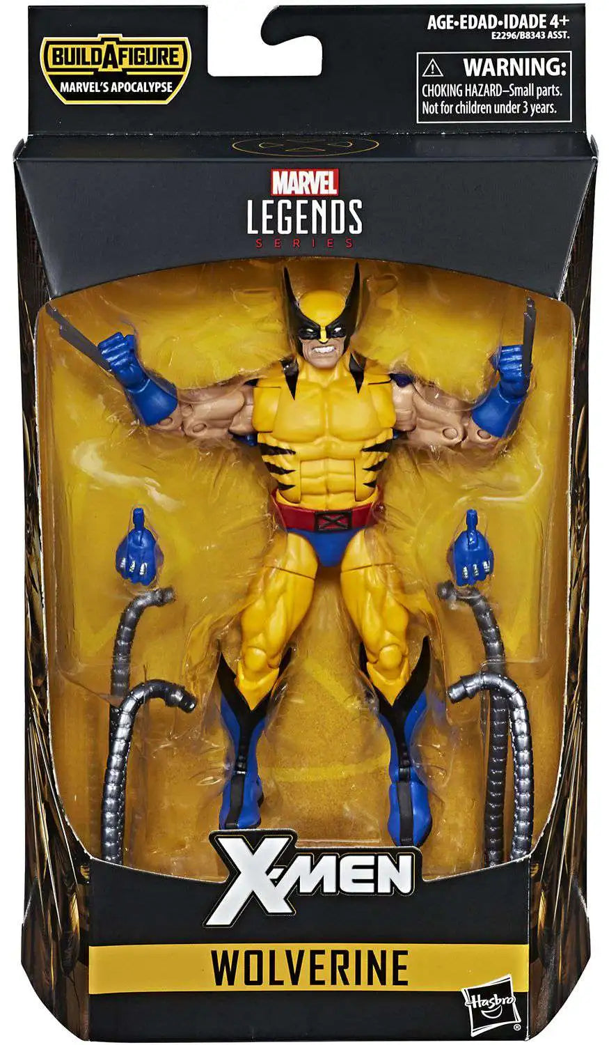 X-Men Marvel Legends Apocalypse Series Wolverine Action Figure [Blue & Yellow Costume]