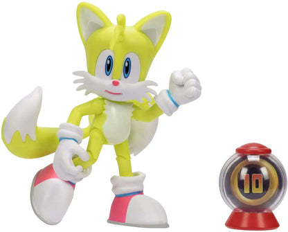Sonic The Hedgehog 30th Anniversary Basic Wave 6 Tails Action Figure [Modern, Ring Item Box]