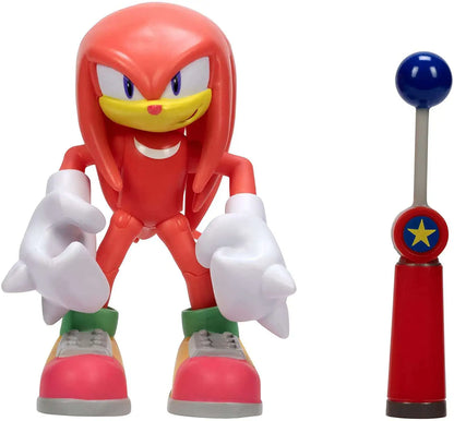 Sonic the Hedgehog 4-Inch Action Figure Modern Knuckles with Blue Checkpoint
