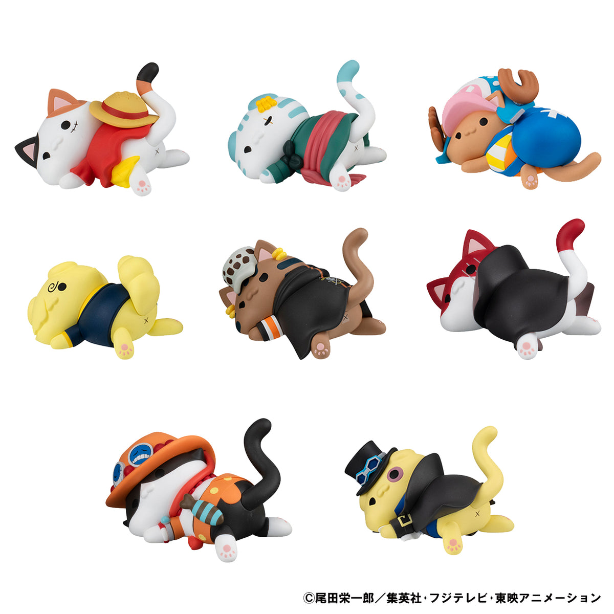 One Piece: Nyan Piece Nyan Sticky Kitties Box/8 Megahouse Mega Cat Project