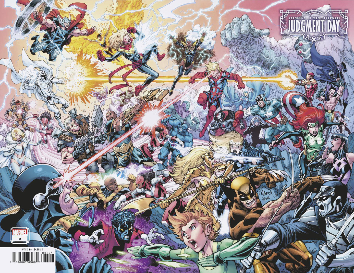 Avengers X-Men Eternals Judgment Day (2022 Marvel) #5B