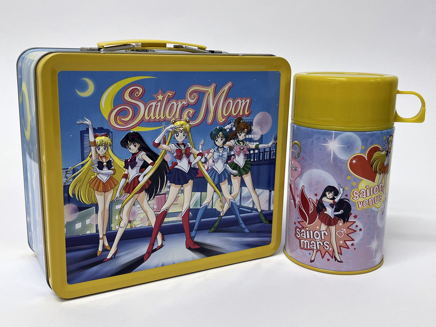 Tin Titans Sailor Moon Scout Lineup Previews Exclusive Lunchbox & Bev Container