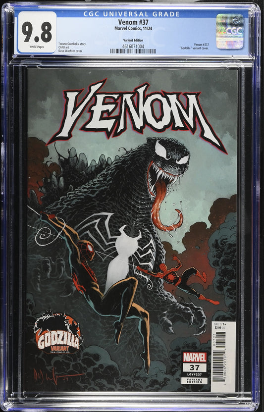 Venom #37 Dave Wachter Godzilla Variant CGC Graded 9.8