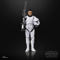 Star Wars Aotc Black Ser 6in Phase I Clone Trooper Action Figure