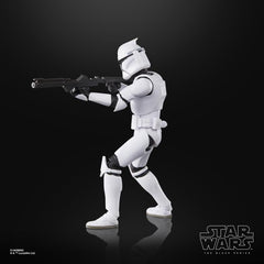 Star Wars Aotc Black Ser 6in Phase I Clone Trooper Action Figure