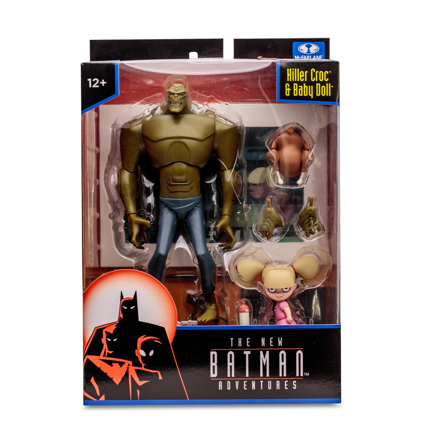 DC NEW BATMAN ADV 6IN WV1 KILLER CROC W/ BABY DOLL AF