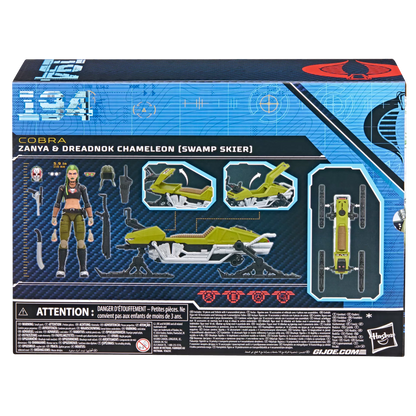 G.I. Joe Classified Series #194, Zanya and Dreadnok Chameleon (Swamp Skier) Vehicle