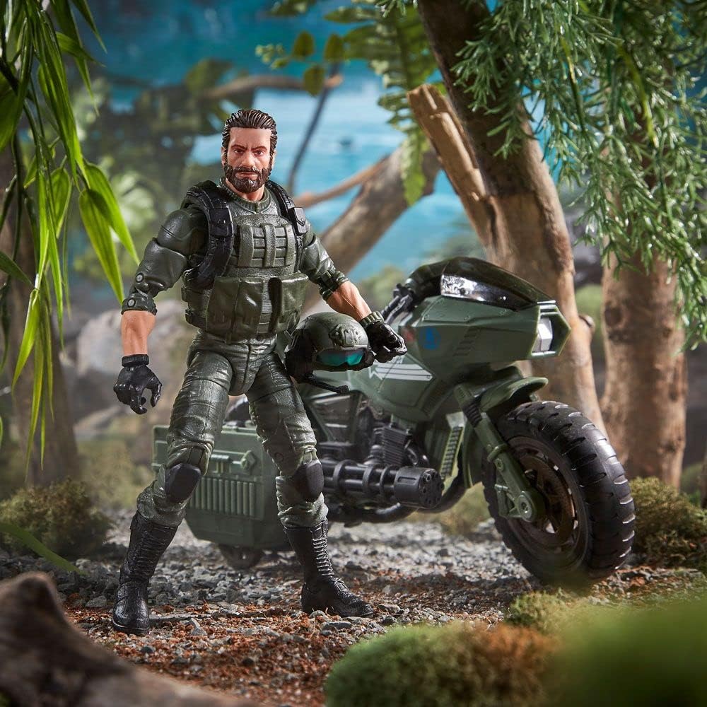 GI Joe Classified Series: Alvin "Breaker" Kibbey with Ram Cycle - Multicolor Action Figure Toy