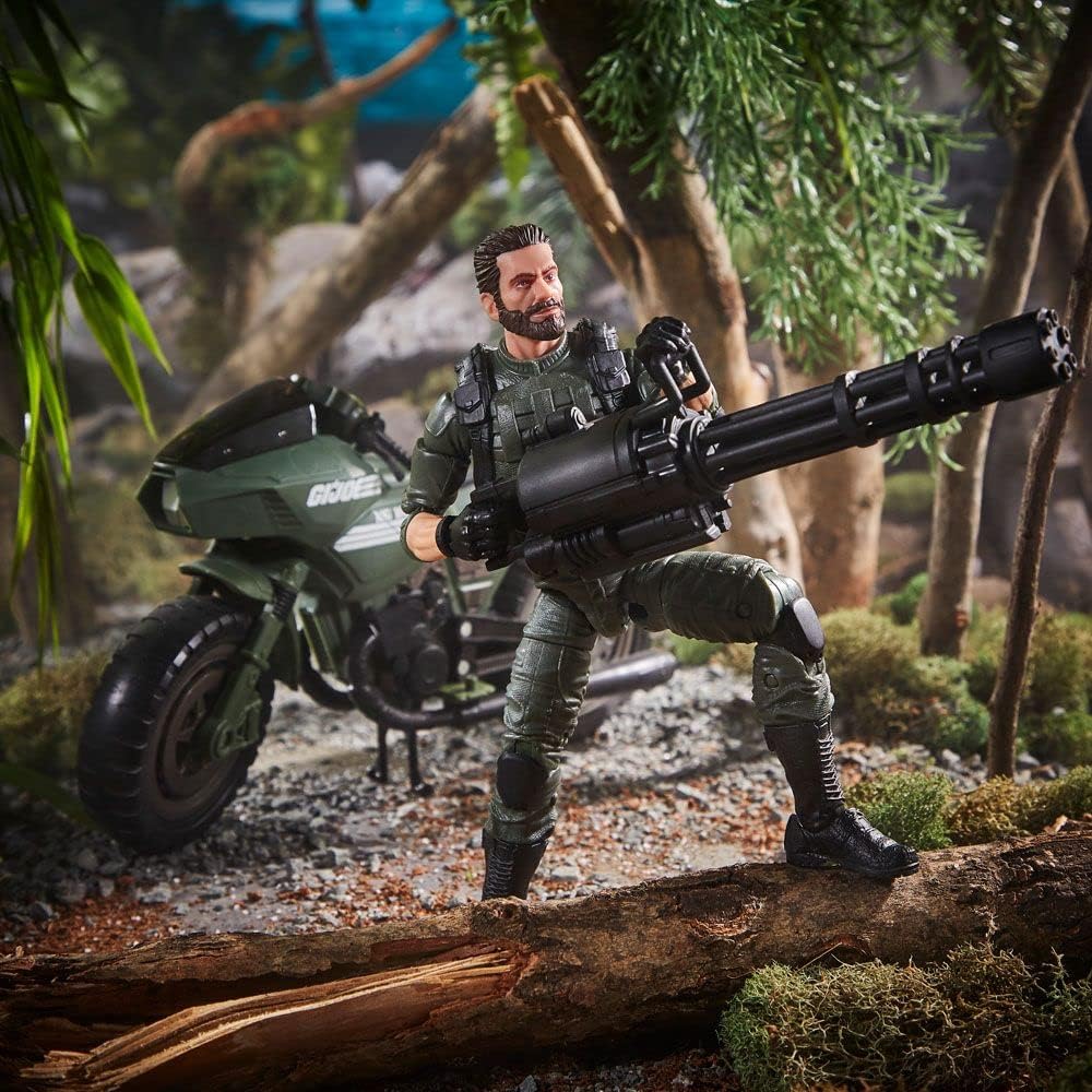 GI Joe Classified Series: Alvin "Breaker" Kibbey with Ram Cycle - Multicolor Action Figure Toy