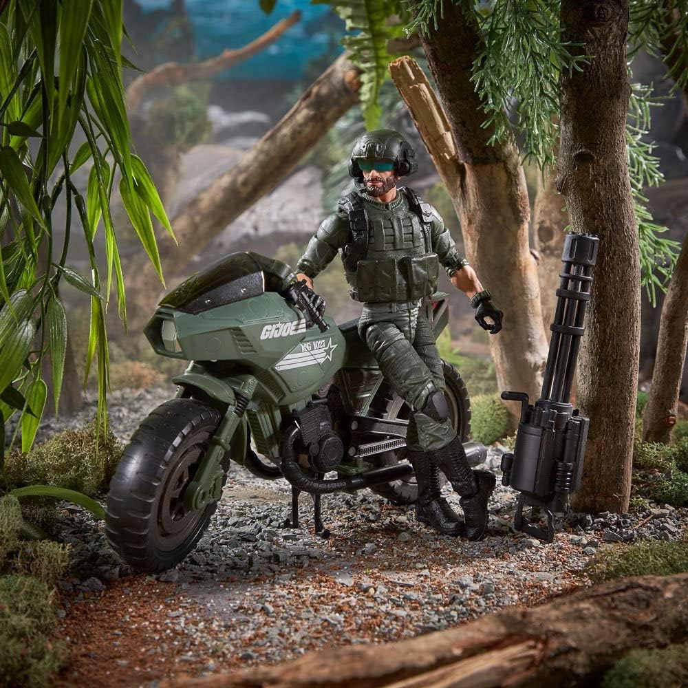 GI Joe Classified Series: Alvin "Breaker" Kibbey with Ram Cycle - Multicolor Action Figure Toy