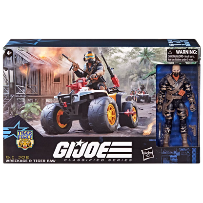 G.I. Joe Classified Series #137, Tiger Force Wreckage & Tiger Paw ATV