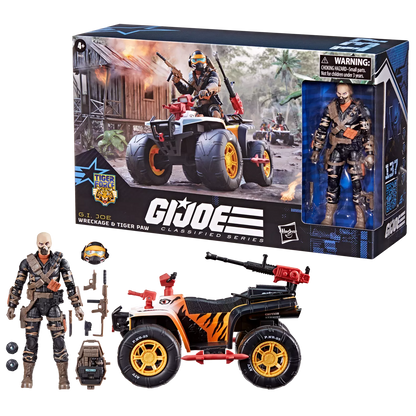 G.I. Joe Classified Series #137, Tiger Force Wreckage & Tiger Paw ATV