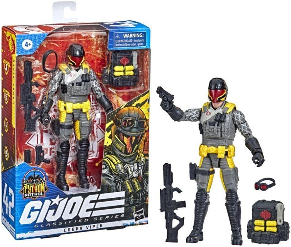 G.I. Joe Classified Series Figure, Premium Figure with Accessories - Snake Viper