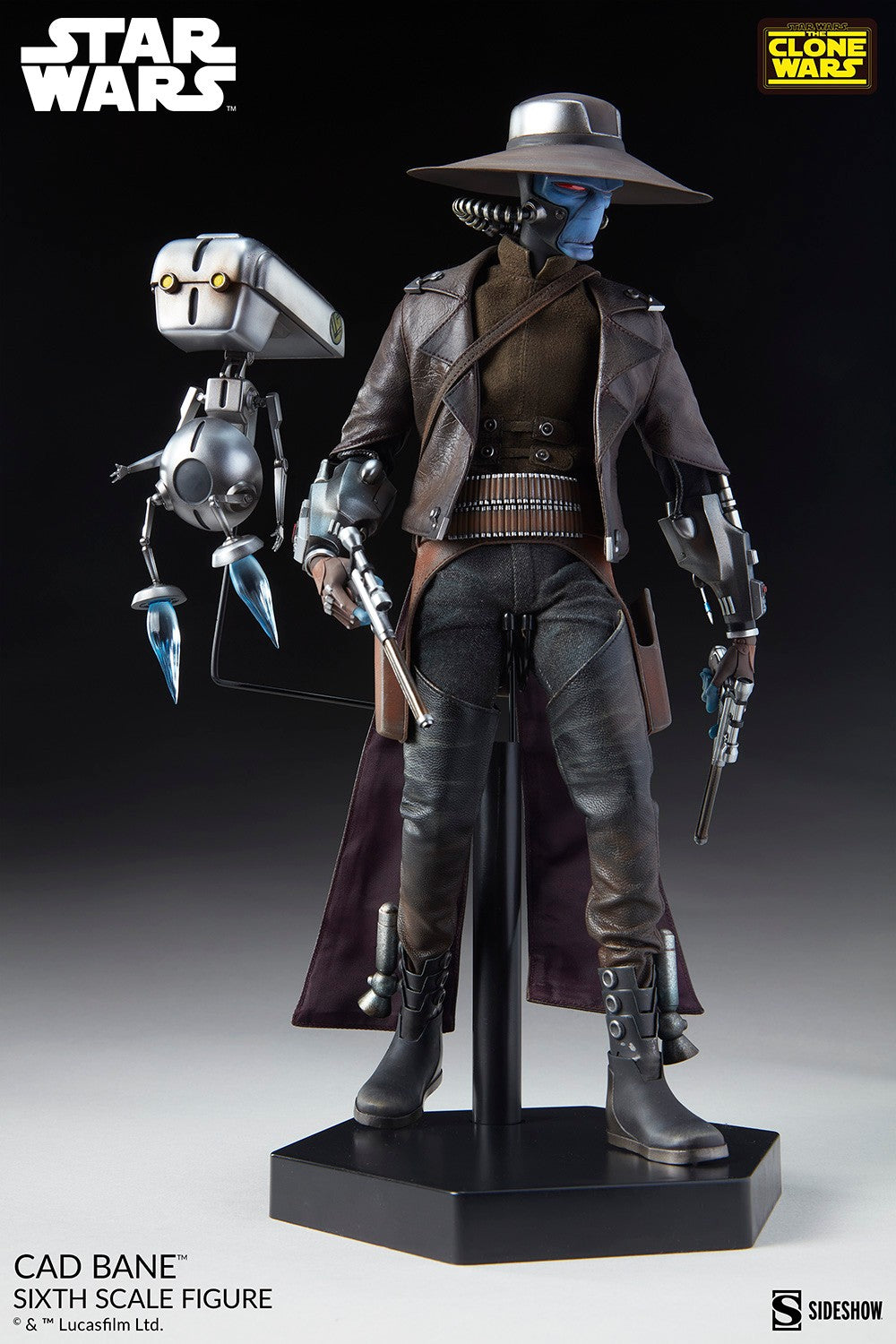 CAD BANE Sixth Scale Figure -Star Wars: The Clone Wars by Sideshow