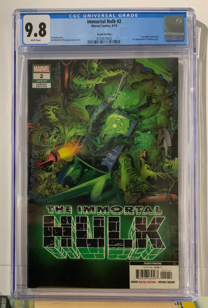 Immortal Hulk (2018 Marvel) #2E CGC 9.8