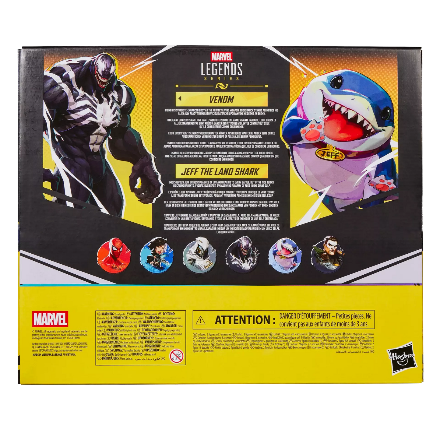 (Pre-Order) Marvel Legends Series Marvel Rivals Venom & Jeff the Land Shark