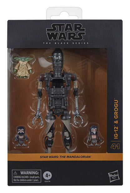 Hasbro Star Wars The Black Series #41 IG-12 and Grogu 6" Action Figure