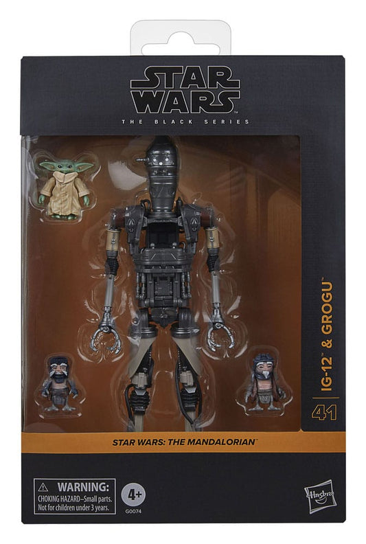 Hasbro Star Wars The Black Series #41 IG-12 and Grogu 6" Action Figure