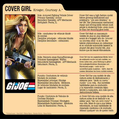 G.I. Joe Classified Series Retro Cardback Courtney “Cover Girl” Krieger