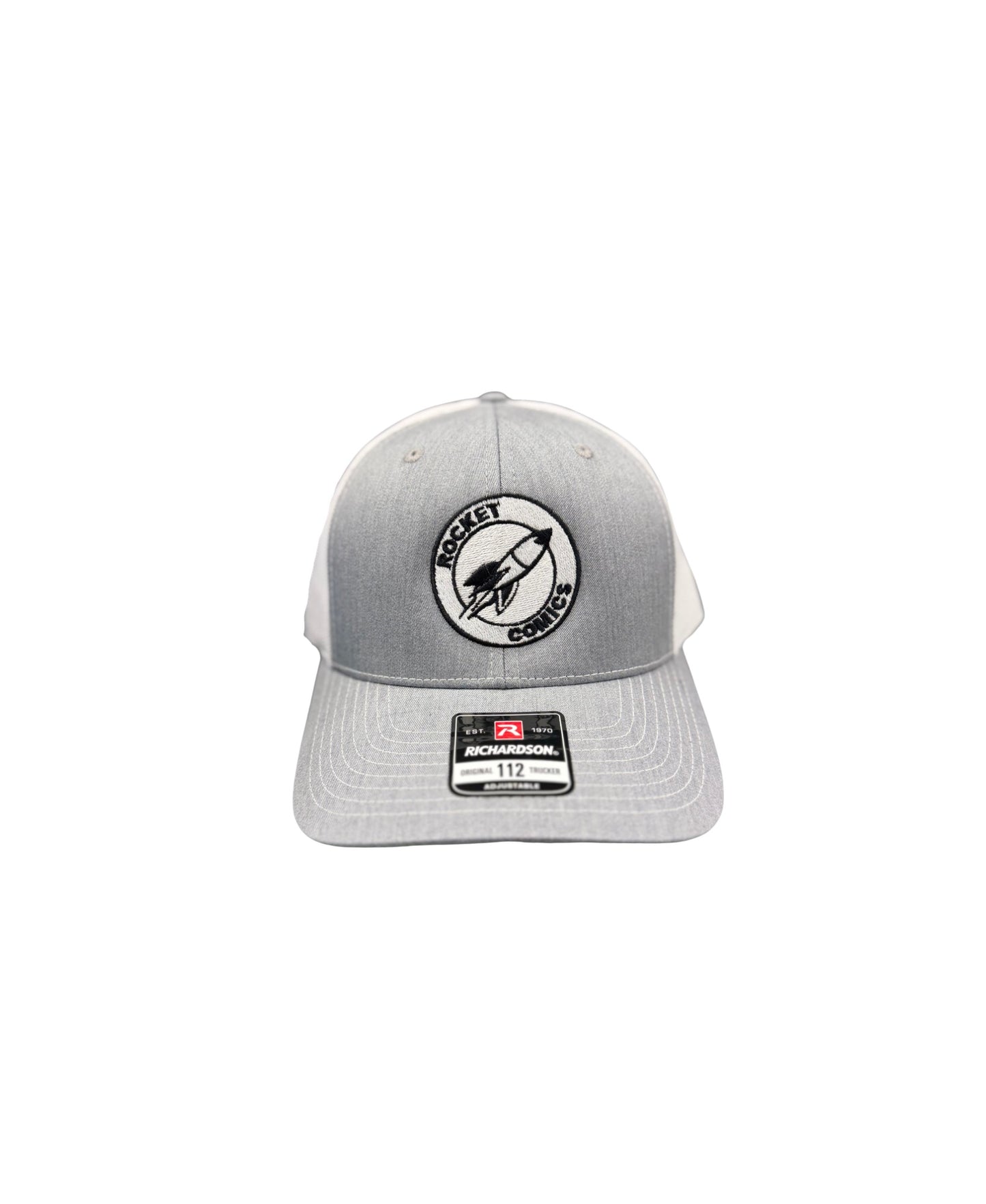 Rocket Comics Hat Gray and White