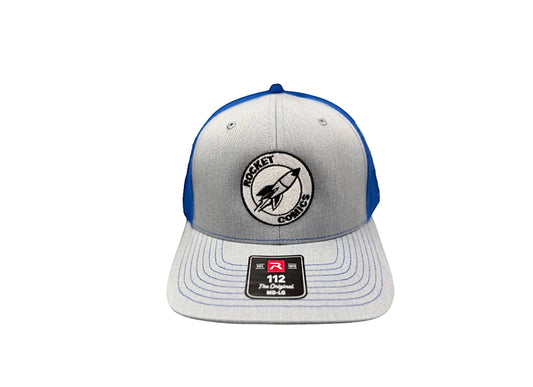 Rocket Comics Hat Gray and Blue