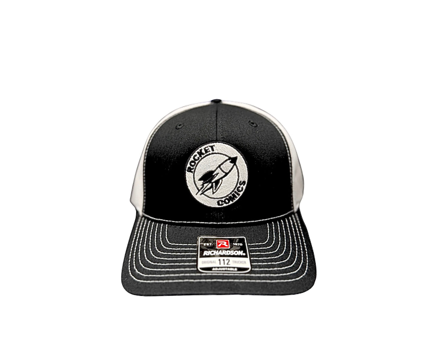 Rocket Comics Hat Black and White