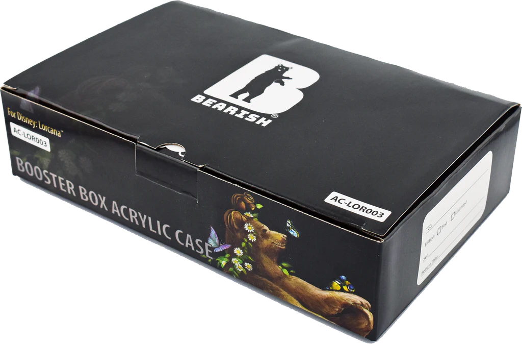 Bearish Sliding Pane Acrylic Case - Fits Shrink-wrapped Booster Boxes