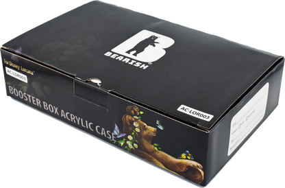Bearish Sliding Pane Acrylic Case - Fits Shrink-wrapped Booster Boxes