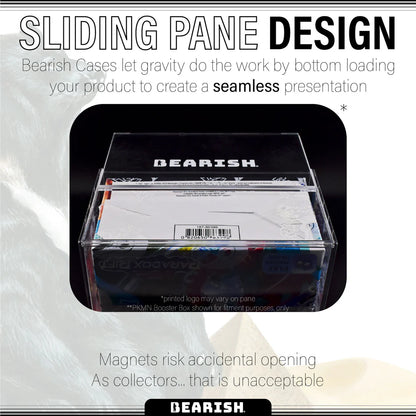 Bearish Sliding Pane Acrylic Case - Fits Shrink-wrapped Booster Boxes