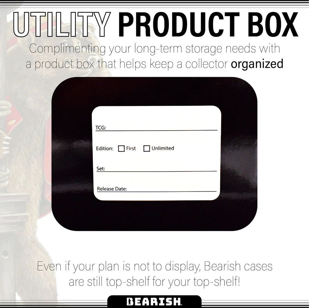 Bearish Sliding Pane Acrylic Case - Fits Shrink-wrapped Booster Boxes